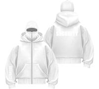 Veste à Capuche Balaclava Pour Homme S.ec.uri.ty Sweats à Manches Longues
