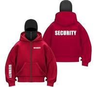 Veste à Capuche Balaclava Pour Homme S.ec.uri.ty Sweats à Manches Longues