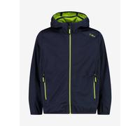 Veste à capuche CMP Lightweight Softshell bleu nuit vert lime enfant - 8