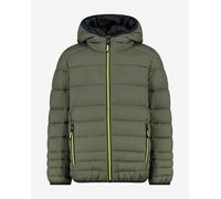 Veste à capuche CMP Padded Feel-Warm Flock vert olive enfant - 3