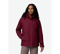 Veste à capuche Columbia Bugaboo III Fleece Interchange rouge bordeaux femme - S