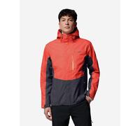 Veste à capuche Columbia Pouring Adventure III orange noir - M