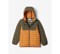 Veste à capuche Columbia Powder Lite II orange vert garçon - L