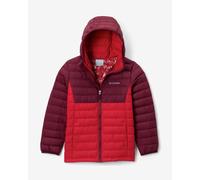 Veste à capuche Columbia Powder Lite II rouge vif grenat enfant - M