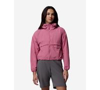 Veste à capuche Columbia Spire Valley Cropped Windbreaker rose femme - M