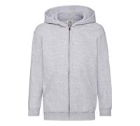 Veste à capuche coton classic gris chiné 12/13A