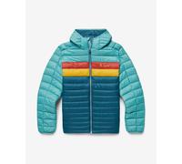 Veste à capuche Cotopaxi Fuego Down bleu rouge jaune - XL