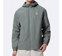 Veste à capuche de sport outdoor pour hommes, coupe-vent décontracté de printemps/été avec capuche, veste imperméable et coupe-vent, coupe-vent polyvalent minimaliste L,M,XL,XXL,XXXLLettresTissu tissé