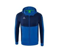 Veste à capuche d'entraînement enfant Erima Six Wings - new roy/new navy 12 ans