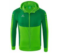 Erima Mixte enfant Six Wings à capuche, green/émeraude/blanc, 140 EU