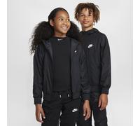 Veste à capuche déperlante Nike Windrunner pour ado Noir/Noir/Noir/Blanc M