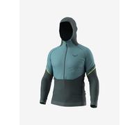 Veste à capuche Dynafit Alpine Hybrid gris foncé bleu aqua - M