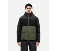 Veste à capuche EA7 Athletic Colourblock noir pur vert kaki - XXL