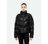 Veste à capuche EA7 Bomber Winter noir pur femme - S