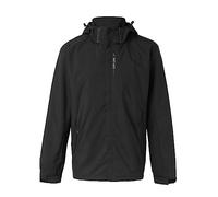 Veste à capuche en coton pour homme Goretex coupe-vent légère 4XL Veste softshell imperméable respirante Vaude Veste de moto pour homme Veste de pluie d'hiver, Noir , XXXXL