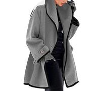 Veste à Capuche en Laine Ample à Manches Longues pour Femmes Automne/Hiver