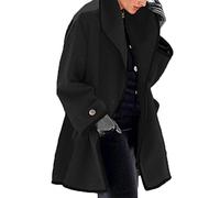 Veste à Capuche en Laine Ample à Manches Longues pour Femmes Automne/Hiver