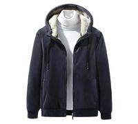 Veste à capuche en polaire épaisse pour homme - Manches longues - Pour le sport, le week-end, les voyages en plein air, Gris 9., 5XL