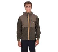 Veste à capuche en polyester sherpa - HURLEY - Vert - Manches longues - Col capuche S