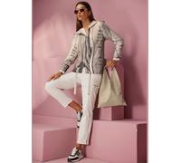 Veste à capuche en tricot motif maille moderne - Rick Cardona - sable-anthracite imprimé SABLE-ANTHRACITE IMPRIMÉ 46