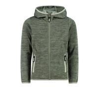 CMP - Girl's Jacquard Knitted Jacket Fix Hood - Veste polaire - 140 - avocado melange