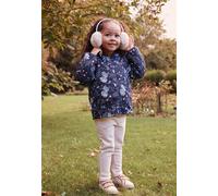 Veste à capuche enfant en sherpa réversible belle de nuit bleu 12M(74CM)