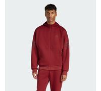 adidas Herren Future Icons Three Stripes Full-Zip Hoodie, Active Maroon, S