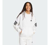 Adidas Sweatshirt à capuche full zip Future Icons 3 stripes Blanc L