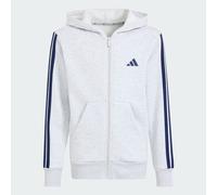 Adidas Veste de survêtement Essentials zippée enfant Gris chiné / Bleu marine 9-10 ans