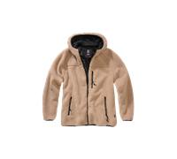 Brandit Teddyfleece, Sweat à capuche zippé pour femmes M Camel Camel