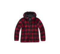 Veste à Capuche Femme Brandit Teddyfleece Rouge/NoirXS Rouge,Noir