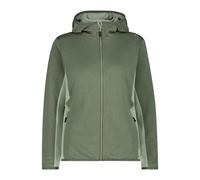 CMP - Women's Striped Jacquard Jacket Fix Hood - Veste polaire - 42 - avocado melange