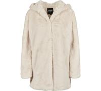 Urban Classics – Manteau teddy à capuche femme – faux fourrure – Blanc cassé – XL