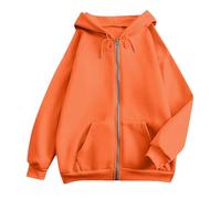 Veste À Capuche Femme Zippé Manches Longues Chaud Décontracté Outwear Grande Taille Oversize avec Poche Et Cordon Jacket Fitness Beau De Hoodie Pull Pas Cher pour Automne Et Hiver
