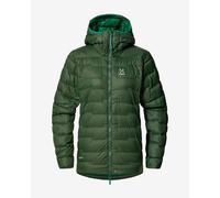 Veste à capuche Haglöfs ROC Flash Down vert olive femme - S