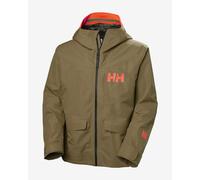 Veste à capuche Helly Hansen Emiko Shell 3L RECCO Ski Free vert beige foncé orange - XL