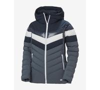 Veste à capuche Helly Hansen Imperial Puffy Ski Free gris bleu blanc femme - L