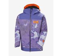 Veste à capuche Helly Hansen Powdreamer 2.0 PrimaLoft Ski Free violet blanc orange - XL
