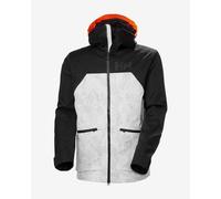 Veste à capuche Helly Hansen Straightline LifaLoft 2.0 RECCO blanc gris noir - XL