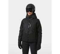Helly-Hansen - Veste de ski imper-respirante et isolante en Primaloft® Black Eco - W Valdisere 3.0 Jacket Black Embossed Stripes pour Femme - Taille M Noir M
