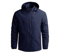 Veste a Capuche Homme mi Saison Coupe Vent Multipoche Bombers Randonnée Aviateur Légère Respirant Jacket Décontractée Anorak d'Extérieur Vetement Basique Vetements Couleur Unie Outwear Sport Haut