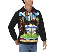 Veste À Capuche Homme Zip Complet Antigua-Et-Barbuda Emblème National Sweatshirt Décontractée Douce Respirant Peau-Friendly Design Tendance Patriotique Quotidien Polyvalent Pratique Facile Enfiler