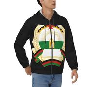 Veste À Capuche Homme Zip Complet République Démocratique D'Afghanistan Emblème National Sweatshirt Décontractée Douce Respirant Peau-Friendly Design Tendance Patriotique Quotidien Polyvalent Pratique