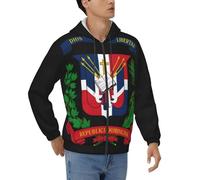 Veste À Capuche Homme Zip Complet République Dominicaine Emblème National Sweatshirt Décontractée Douce Respirant Peau-Friendly Design Tendance Patriotique Quotidien Polyvalent Pratique Facile Enfiler
