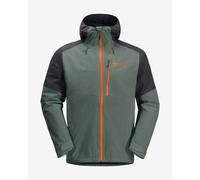 Veste à capuche Jack Wolfskin Eagle Peak 2L vert forêt - S