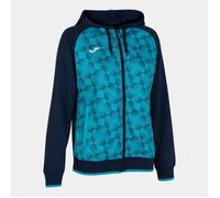 Veste à capuche Joma Supernova III - bleu marine/turquoise - 12 ans S