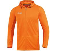 JAKO - Veste à Capuche Run 2.0, Mixte Enfant, Orange Fluo, 164
