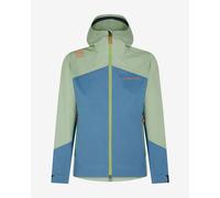 Veste à capuche La Sportiva Firestar Evo Shell bleu vert sauge femme - S