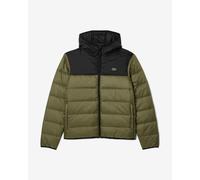 Veste à capuche Lacoste Puffer Contrast vert noir - M-L