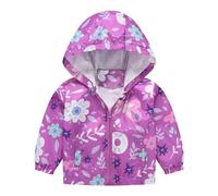 Veste à capuche légère et légère pour fille Printemps et hiver, lilas, 3-4 ans